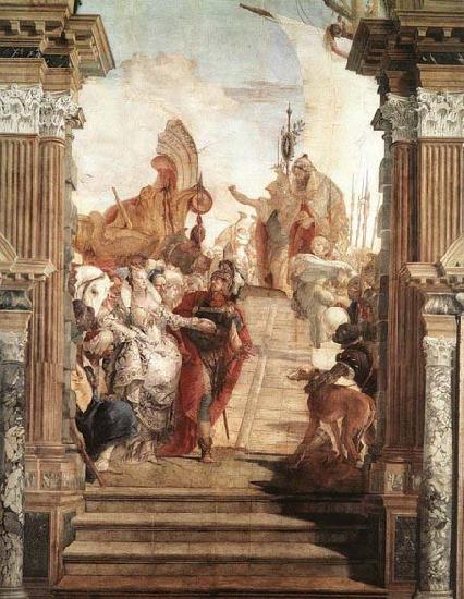 TIEPOLO, Giovanni Domenico The Meeting of Anthony and Cleopatra Germany oil painting art